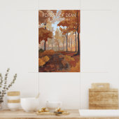 Affiche de voyage de la forêt de Dean (Cuisine)