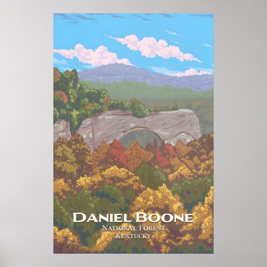 Affiche de voyage de la forêt nationale Daniel Boo (Devant)