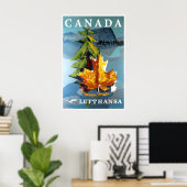 Affiche de voyage de la Lufthansa Art Canada Impre (Bureau à domicile)