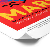 Affiche de voyage de la NASA - Visite de Planet Ma (Coin)