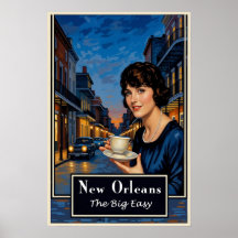 Affiche de voyage de La Nouvelle-Orléans