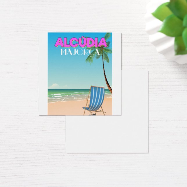 Affiche de voyage de la plage d'Alcúdia Majorque (Bureau)