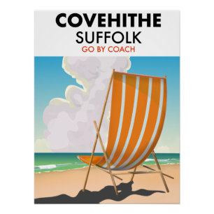 Affiche de voyage de la plage de Covehithe Suffolk