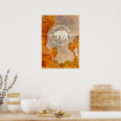 Affiche de voyage de la République de Californie v (Cuisine)