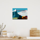 Affiche de voyage de la salle de blanchisserie (Cuisine)