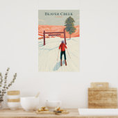 Affiche de voyage de la station de ski Beaver Cree (Cuisine)