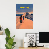 Affiche de voyage de la station de ski Bridger Bow (Bureau à domicile)