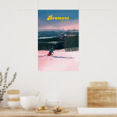 Affiche de voyage de la station de ski Bromont Can (Cuisine)