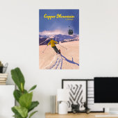 Affiche de voyage de la station de ski Copper Moun (Bureau à domicile)