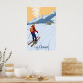 Affiche de voyage de la station de ski de La Clusa (Cuisine)