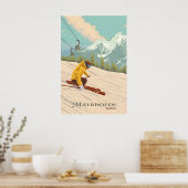 Affiche de voyage de la station de ski de Mayrhofe (Cuisine)