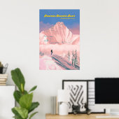 Affiche de voyage de la station de ski de Panorama (Bureau à domicile)