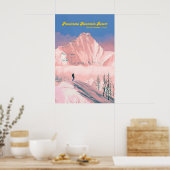 Affiche de voyage de la station de ski de Panorama (Cuisine)