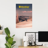 Affiche de voyage de la station de ski de Schweitz (Bureau à domicile)