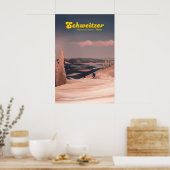 Affiche de voyage de la station de ski de Schweitz (Cuisine)