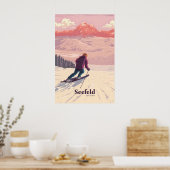 Affiche de voyage de la station de ski de Seefeld (Cuisine)