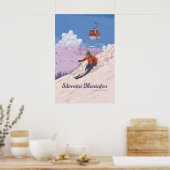 Affiche de voyage de la station de ski de Silvrett (Cuisine)