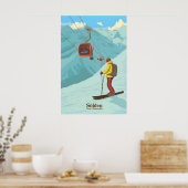 Affiche de voyage de la station de ski de Solden (Cuisine)