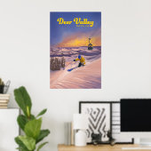 Affiche de voyage de la station de ski Deer Valley (Bureau à domicile)
