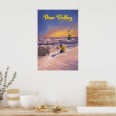 Affiche de voyage de la station de ski Deer Valley (Cuisine)