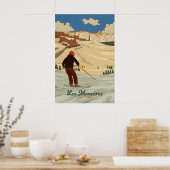 Affiche de voyage de la station de ski des Menuire (Cuisine)