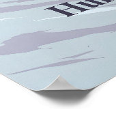 Affiche de voyage de la station de ski Hunter Moun (Coin)