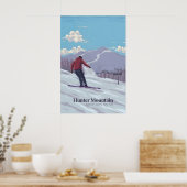Affiche de voyage de la station de ski Hunter Moun (Cuisine)