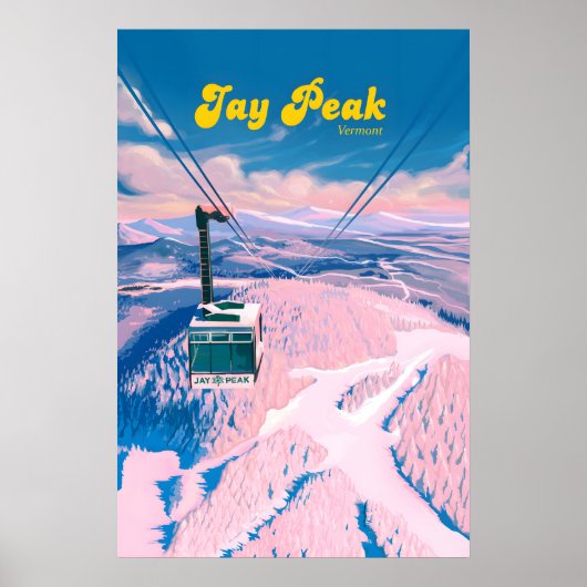 Affiche de voyage de la station de ski Jay Peak Ve (Devant)