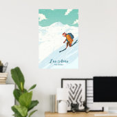 Affiche de voyage de la station de ski Les Arcs (Bureau à domicile)