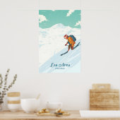 Affiche de voyage de la station de ski Les Arcs (Cuisine)