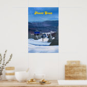 Affiche de voyage de la station de ski Mount Snow (Cuisine)
