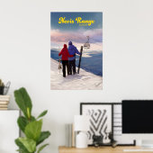 Affiche de voyage de la station de ski Nevis Range (Bureau à domicile)