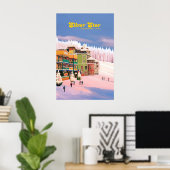 Affiche de voyage de la station de ski Silver Star (Bureau à domicile)