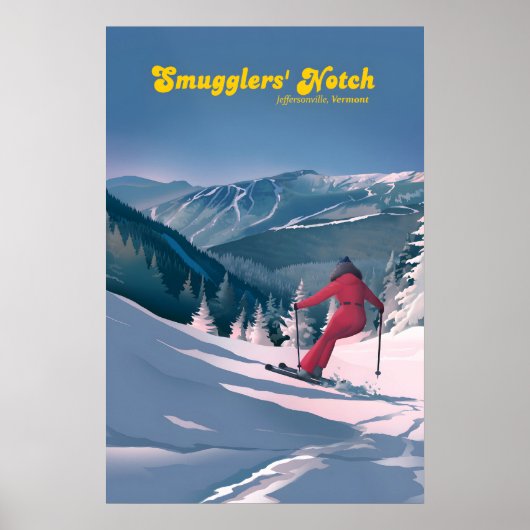 Affiche de voyage de la station de ski Smugglers N (Devant)