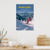 Affiche de voyage de la station de ski Smugglers N (Cuisine)