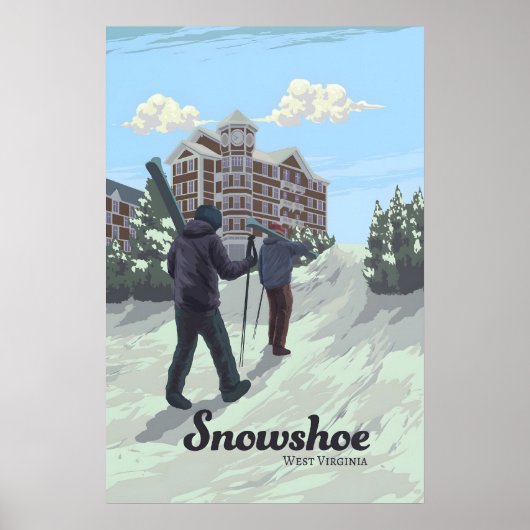 Affiche de voyage de la station de ski Snowshoe We (Devant)