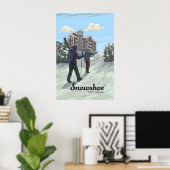 Affiche de voyage de la station de ski Snowshoe We (Bureau à domicile)