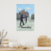 Affiche de voyage de la station de ski Snowshoe We (Cuisine)