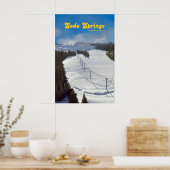 Affiche de voyage de la station de ski Soda Spring (Cuisine)