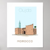 Affiche de voyage de la ville de Oujda - affiche d (Devant)