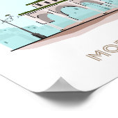 Affiche de voyage de la ville de Tétouan - affiche (Coin)