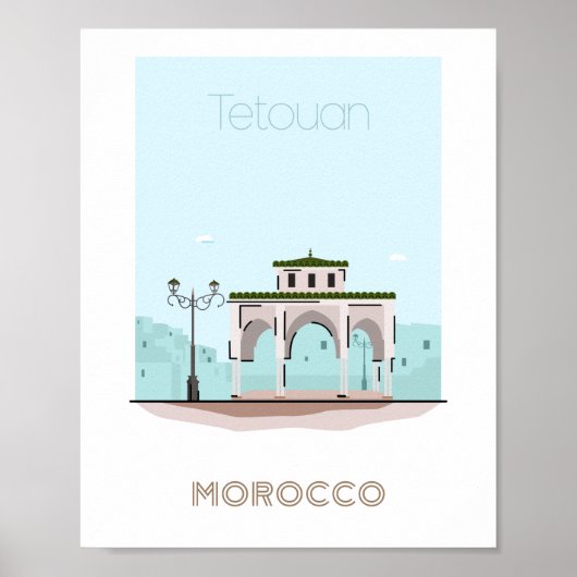 Affiche de voyage de la ville de Tétouan - affiche (Devant)