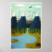 Affiche de voyage de l'Alaska (Devant)