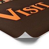 Affiche de voyage de l'art indien impression Templ (Coin)