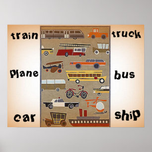 Affiche de voyage de l'enfant