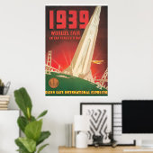 Affiche de voyage de l'Exposition mondiale de San  (Bureau à domicile)
