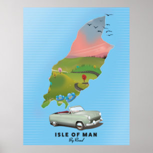 Affiche de voyage de l'île de Man