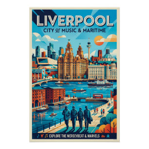 Affiche de voyage de Liverpool