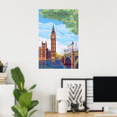 Affiche de voyage de Londres Big Ben (Bureau à domicile)