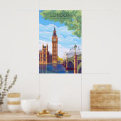 Affiche de voyage de Londres Big Ben (Cuisine)